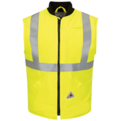 Bulwark Hi-Vis Insulated FR Vest with Reflective Trim in Hi-Vis Yellow